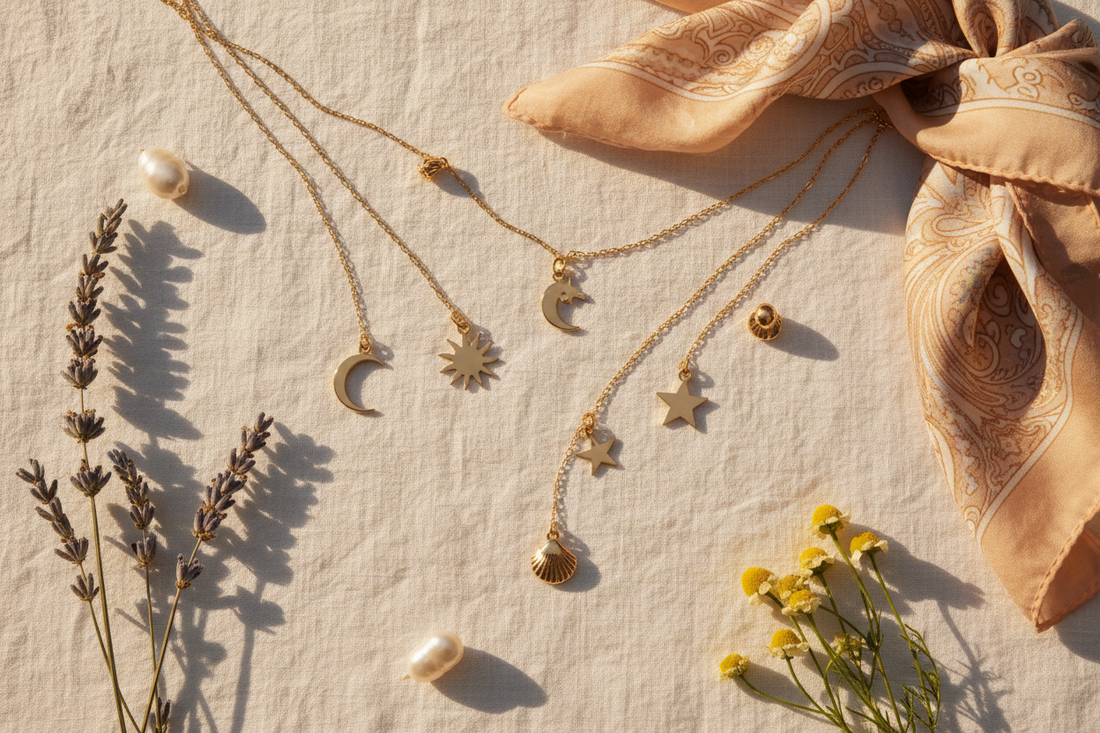 Pendentifs charms : comment les porter en été