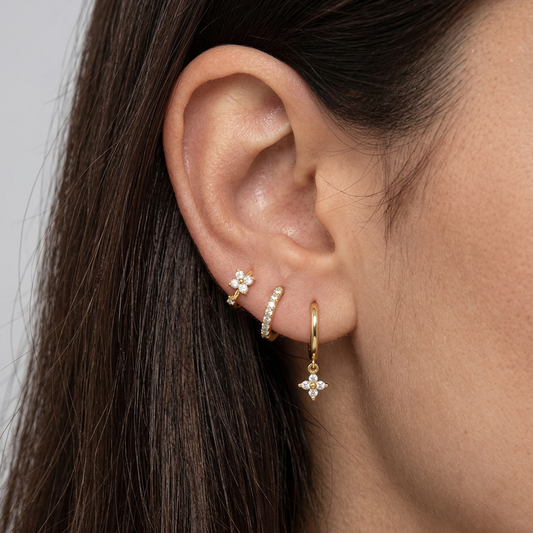  Boucles d'oreilles créoles triangles set 3 pièces femme acier inoxydable – Alviédia | Chic & Perles
