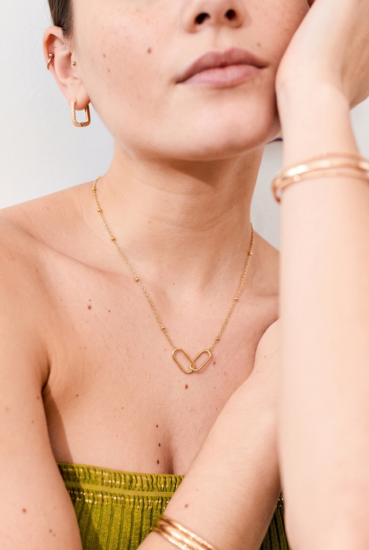 Collier Suzanne – Plaqué Or & Argent Acier Inoxydable | CHIC & PERLES