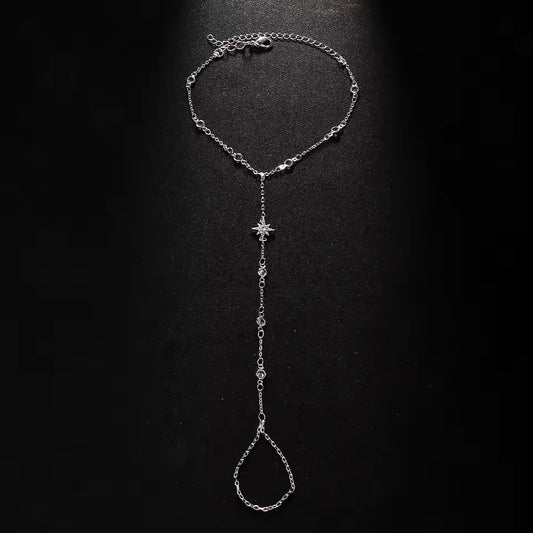 Bracelet-Bague Stella Étoile Cristaux Zircons