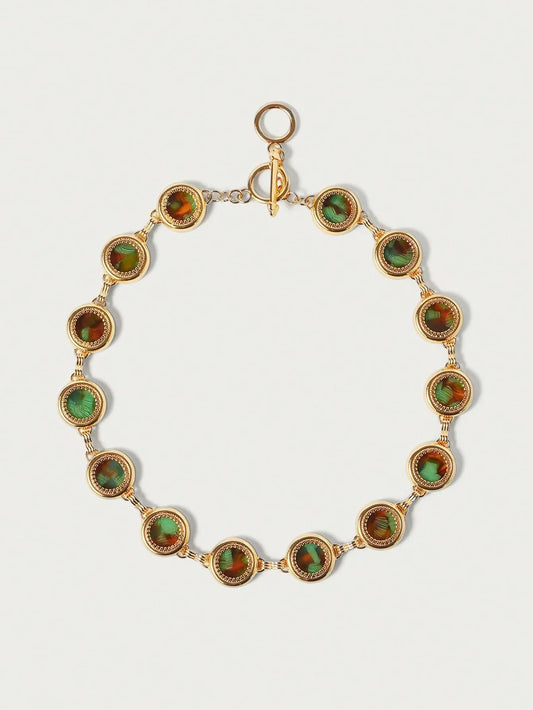 Collier Aurora – Reflets Dorés & Lumière Naturelle | CHIC & PERLES
