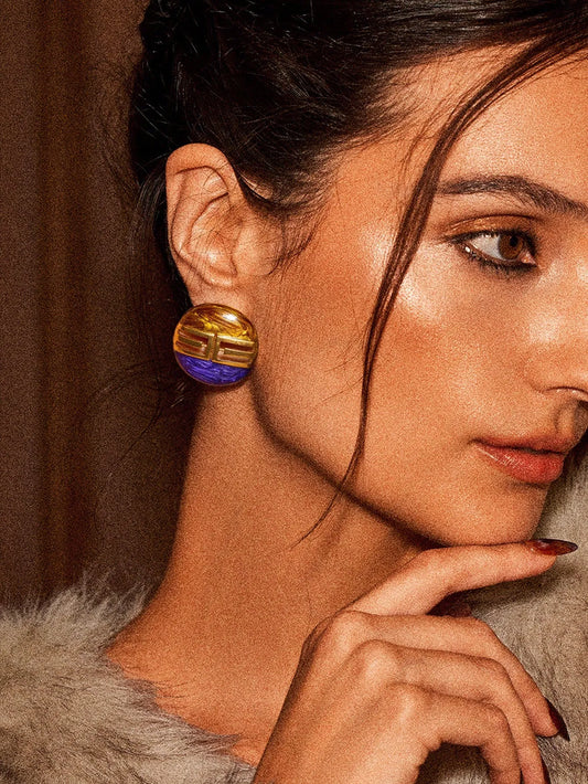 Boucles d'Oreilles Eugénie – Bijou Doré Élégant Femme | CHIC & PERLES