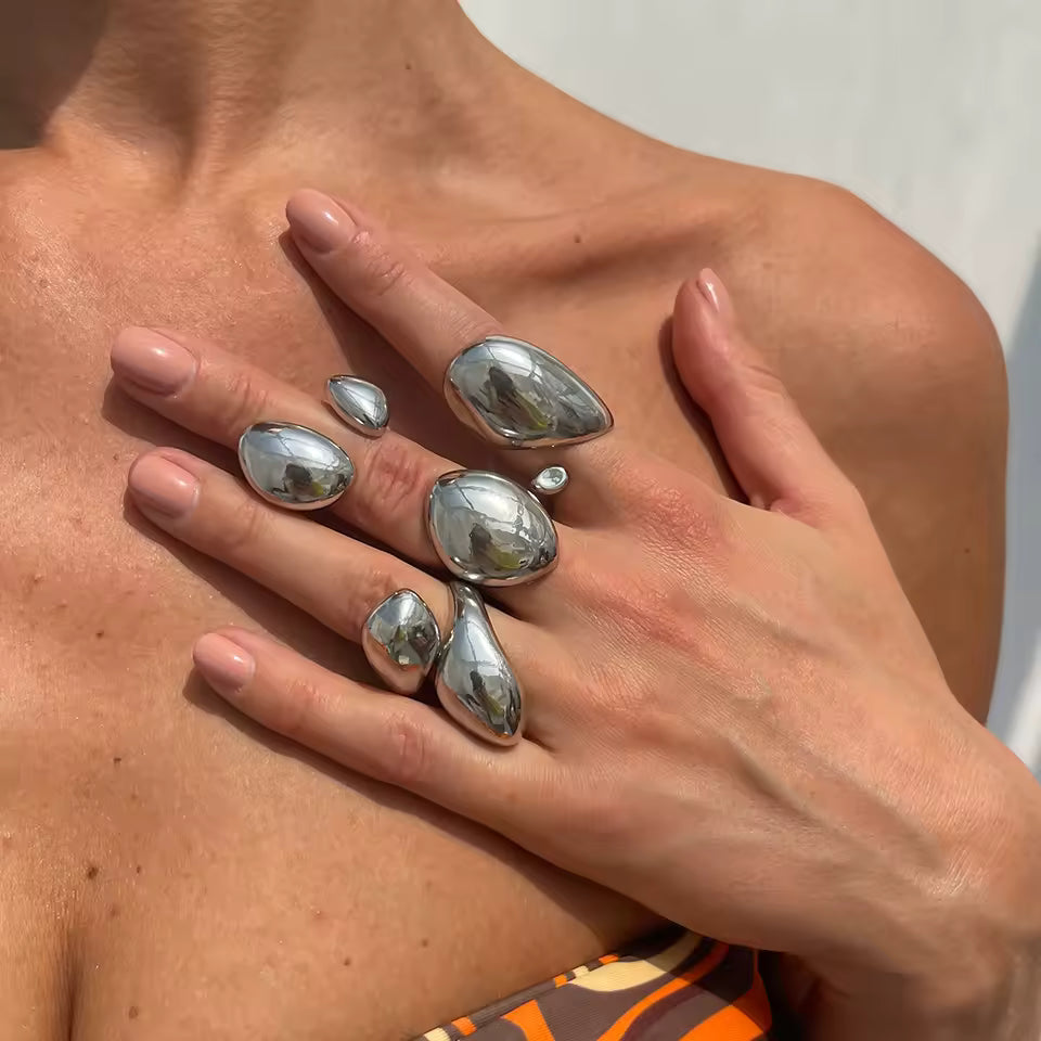 Set Alia bagues Chic & Perles — bagues multi-doigts tendance 2026