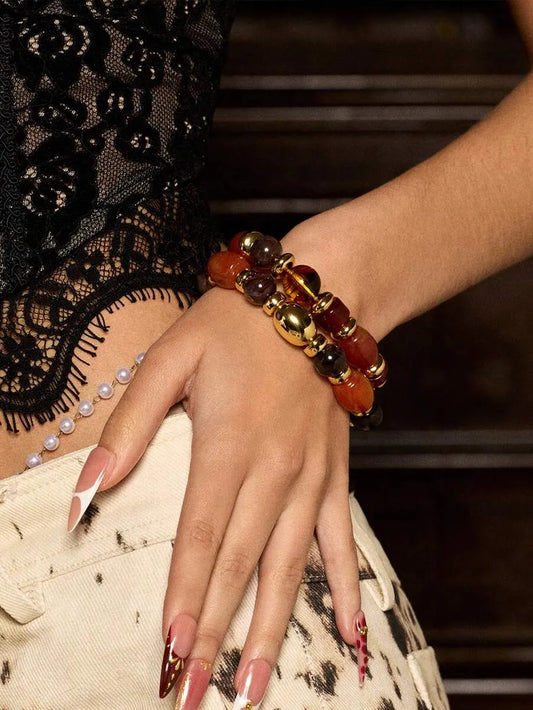 Bracelet Céline – Bijou Femme Doré | CHIC & PERLES